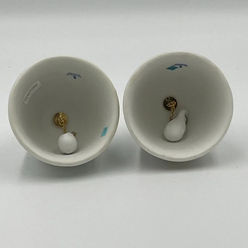 Lladro Christmas Bell Porcelain Ornaments Collectible Lot of 2 1988 1989 Vintage